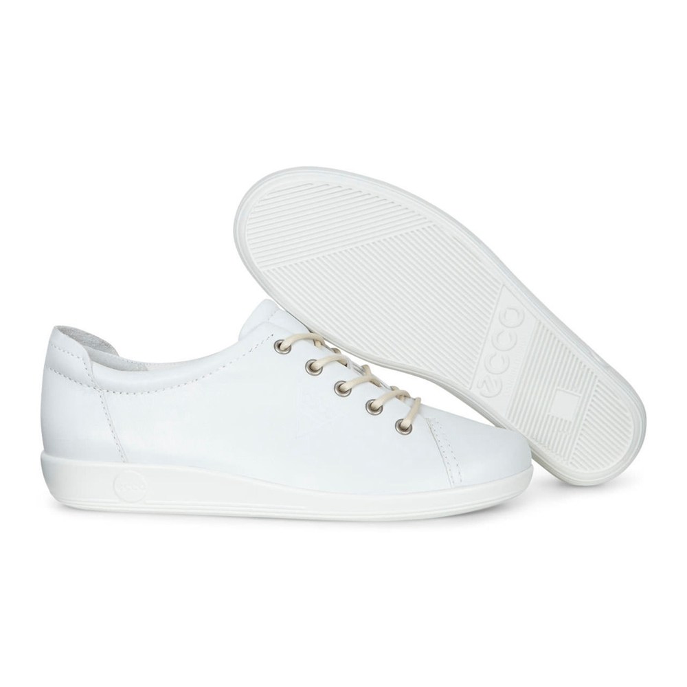 Tenis Mujer - ECCO Soft 2.0 Tie - Blancos - YOX203951